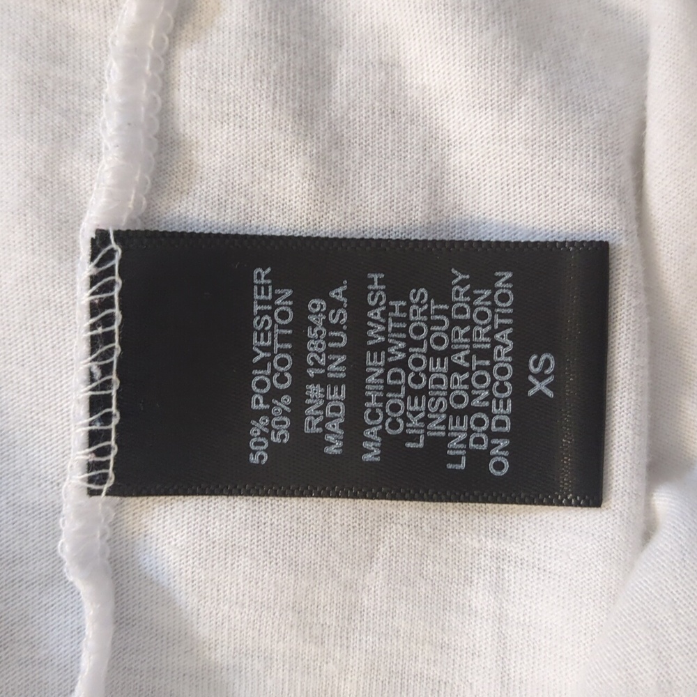 Aviator Nation White Tee with Smiley Face size xs - Picture 6 of 6